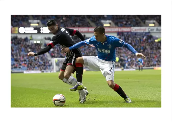 Intense Battle for Scottish League One Supremacy: Rangers vs Dunfermline Athletic at Ibrox Stadium