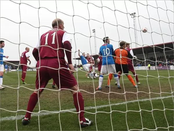 Rangers Jon Daly Scores the First Goal: Arbroath vs Rangers, Scottish League One, 2003 Scottish Cup