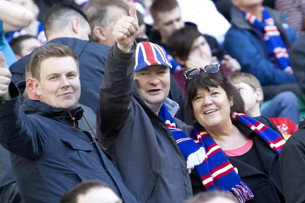 Triumphant Rangers FC Fans Celebrate Scottish Cup Victory at Easter Road (2003)