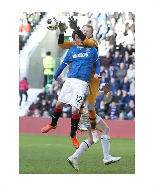 Rangers Nicky Clark Scores the Game-Winning Goal Against Raith Rovers in the 2003 Ramsden Cup Final at Easter Road