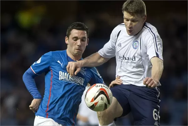 Rangers vs Forfar Athletic: A Scottish League One Rivalry - Clash at Ibrox Stadium featuring Rangers Nicky Clark and Forfar's Darren Dods, Two Scottish Cup Champions