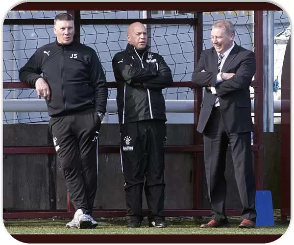 Ally McCoist and His Rangers Team: A Light-Hearted Moment at Ochilview Park