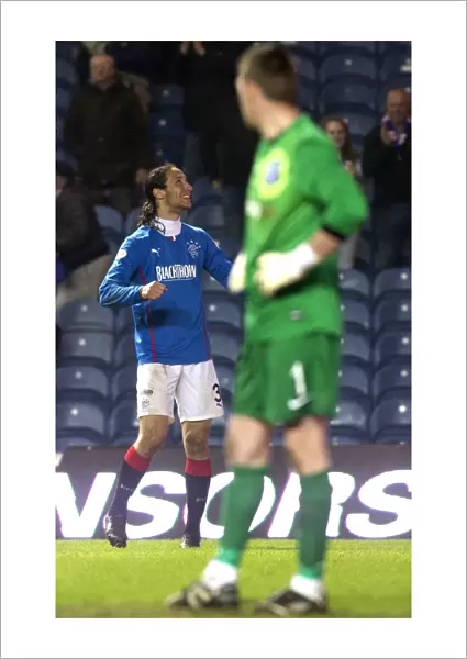 Rangers Bilel Mohsni Scores Double: Triumphant Moment at Ibrox Stadium in the 2003 Scottish Cup Win