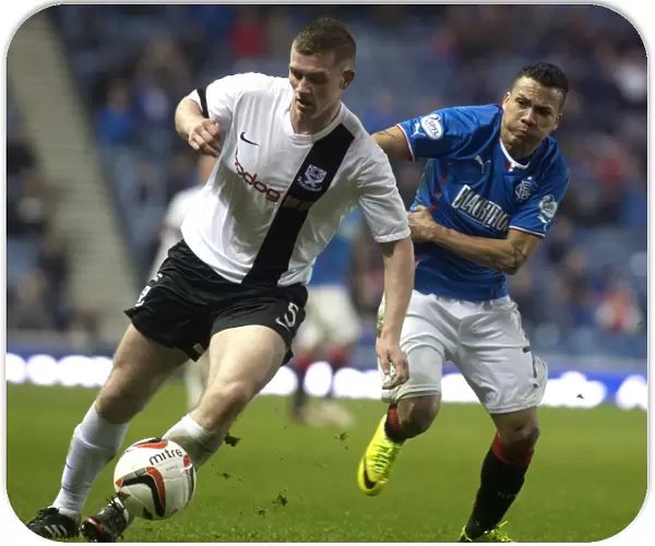 Intense Battle for Supremacy: Rangers vs Ayr United in Scottish League One at Ibrox Stadium