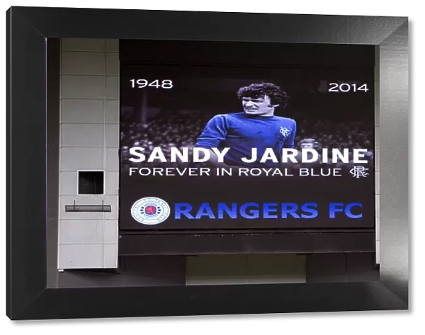 Honoring Sandy Jardine: A Tribute at Ibrox Stadium - Rangers vs. Stranraer, Scottish League One