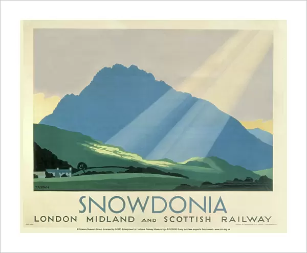 Snowdonia, LMS poster, c 1933