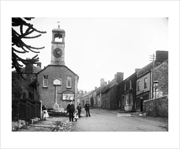 Clock Tower, Grampound, Cornwall. Early 1900s