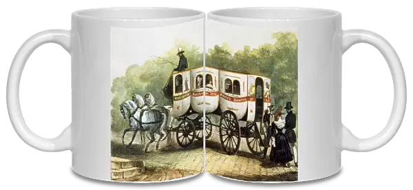 Enterprise Generale des Dames Blanches, omnibus from Madeleine to Porte Saint-Martin, c