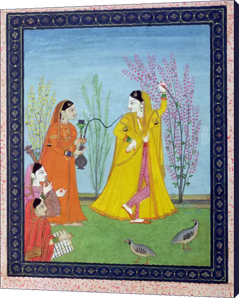 The Beginning of Spring, from Chamba, Himachal Pradesh, c. 1800 (gouache on paper)