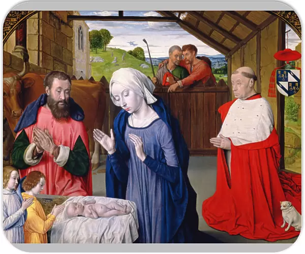 The Nativity of Cardinal Rolin (oil on panel)