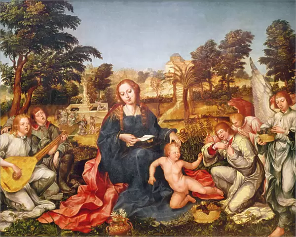 Virgin and Child and angels, 1536-38 (oil on canvas)