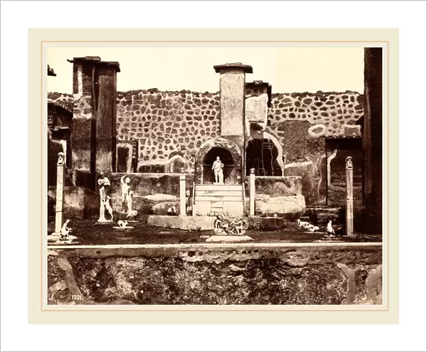 Giorgio Sommer (Italian, born Germany 1824-1872), View of Pompeii, Casa di Marco Lucrezio
