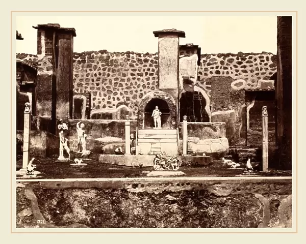 Giorgio Sommer (Italian, born Germany 1824-1872), View of Pompeii, Casa di Marco Lucrezio