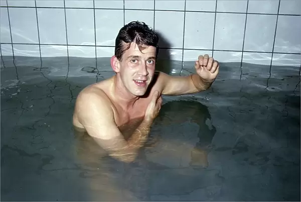 Gary MacKay in the team bath January 1989
