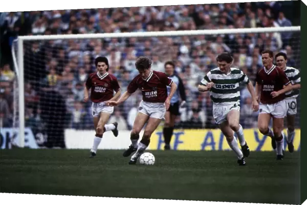 Gary MacKay in action against Celtic August 1989