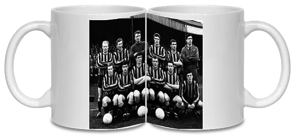 Berwick Rangers FC Team who beat Glasgow Rangers in Scottish Cup 1967 football strip in