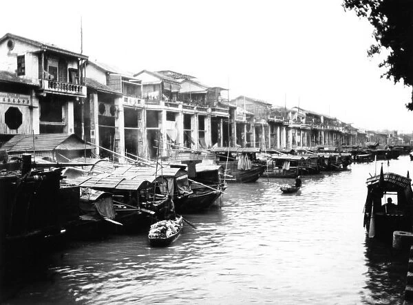 The canal from Shameen Island, Canton