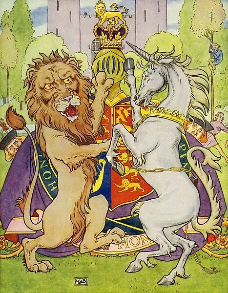 The Lion and the Unicorn by Leslie Brooke