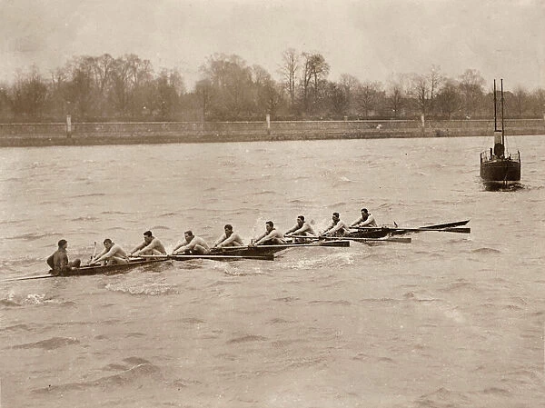 Oxford practising for the Boat Race