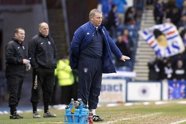 Ally McCoist and Rangers Fight for Third Division Victory: A 1-1 Battle against Montrose at Ibrox Stadium