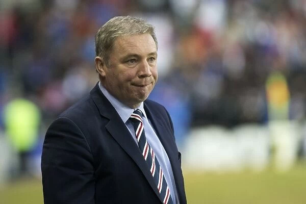 Ally McCoist Witnesses Rangers 2-0 Victory Over Linfield at Ibrox Stadium