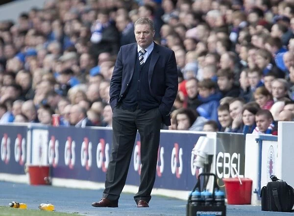 Ally McCoist's Disappointment: Rangers 1-2 Heart of Midlothian in the Scottish Premier League (Ibrox Stadium)