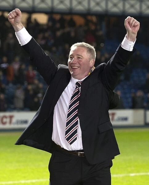 Ally McCoist's Title-Winning Moment: Rangers FC Triumphs in Scottish League One at Ibrox Stadium (2003 Scottish Cup)