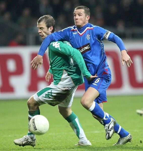 Barry Ferguson and Rangers Take a 1-0 Lead Against Werder Bremen in UEFA Cup Clash at Werderstadion