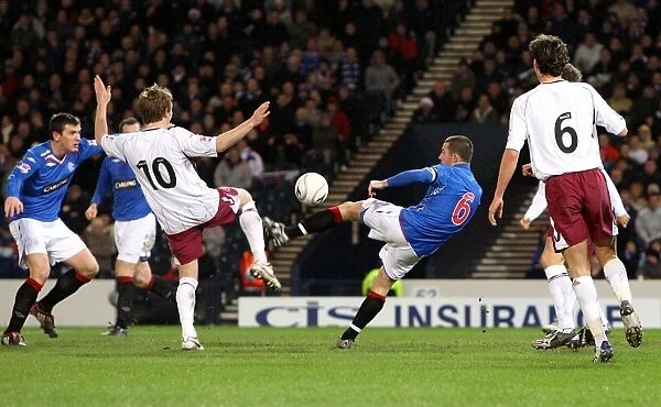 Barry Ferguson's Stunner: Rangers Take 2-0 Lead Over Heart of Midlothian in CIS Insurance Cup Semi-Final at Hampden Park