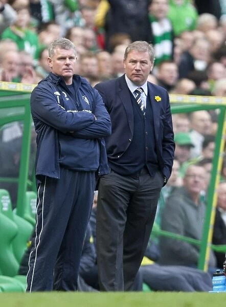 Celtic's Triumph: Ian Durrant and Ally McCoist in the Intense Rivalry (3-0 over Rangers)