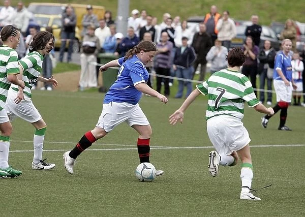 Claire Raye Scores the Second Goal for Rangers Ladies Against Celtic at Lennoxtown (2008)