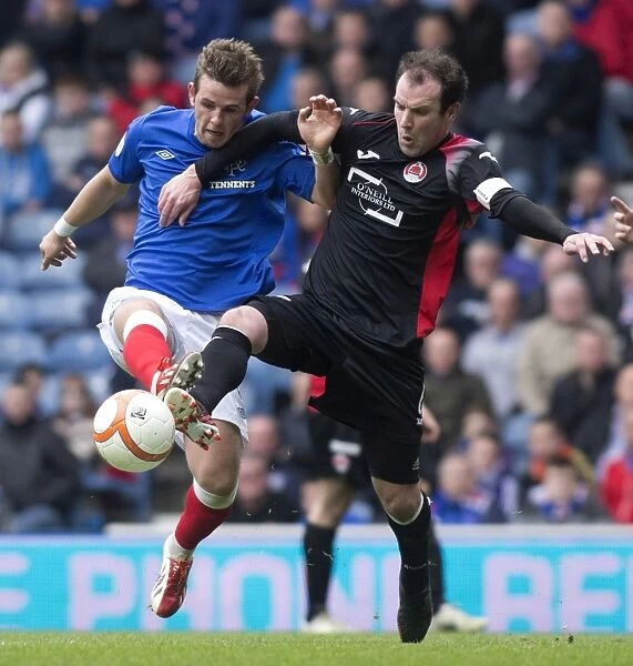 David Templeton Scores the Second Goal: Rangers Victory Over Clyde in Scottish Third Division (2-0) at Ibrox Stadium