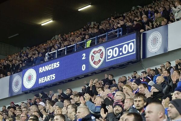Epic Rivalry: Rangers Triumphant Victory over Heart of Midlothian at Ibrox Stadium
