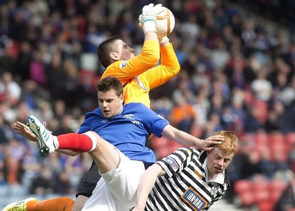 Faure vs. Parry: A Football Battle – Rangers 4-1 Irn-Bru Scottish Third Division Triumph at Hampden Stadium