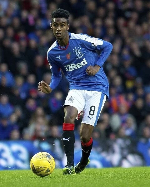 Gedion Zelalem in Action: Rangers vs Alloa Athletic - Scottish Championship Match at Ibrox Stadium