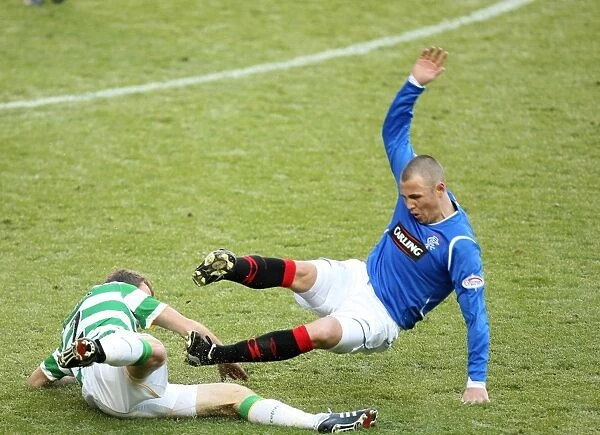 Ibrox: A Clash of Titans - Kenny Miller (Rangers) vs. Hinkel (Celtic) in the Battle for the Clydesdale Bank Premier League Title (0-1 in Favor of Celtic)