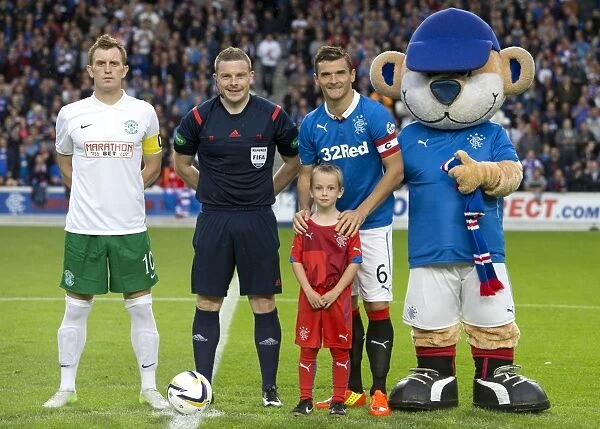 Lee McCulloch and the Ibrox Mascot: Rangers Victory in the Petrofac Training Cup (2003 Scottish Cup Champions)