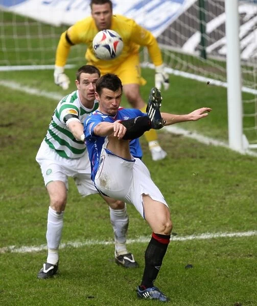 Lee McCulloch Scores the Dramatic Winner for Rangers Against Celtic in Clydesdale Bank Premier League (1-0)