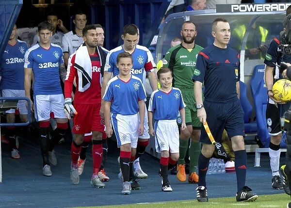 Lee Wallace and Rangers Mascots: Scottish League Cup Victory Celebration at Ibrox Stadium