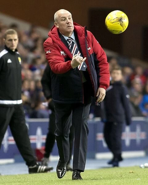 Mark Warburton Moment: Throwing the Match Ball at Ibrox Stadium, Rangers vs St. Johnstone, Ladbrokes Premiership