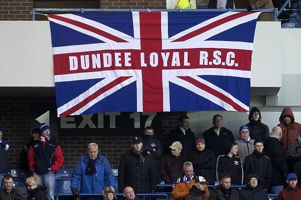 Passionate Rangers Fans Unite Under the Union Jack at Ibrox Amidst 1-2 Defeat to Annan Athletic