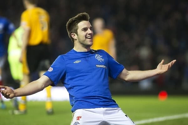 Rangers Andy Little: Triumphant Goal Scorer in 3-0 Victory over Annan Athletic at Ibrox Stadium