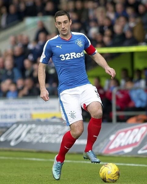 Rangers Captain Lee Wallace Rallies Team at New St Mirren Park during Championship Match