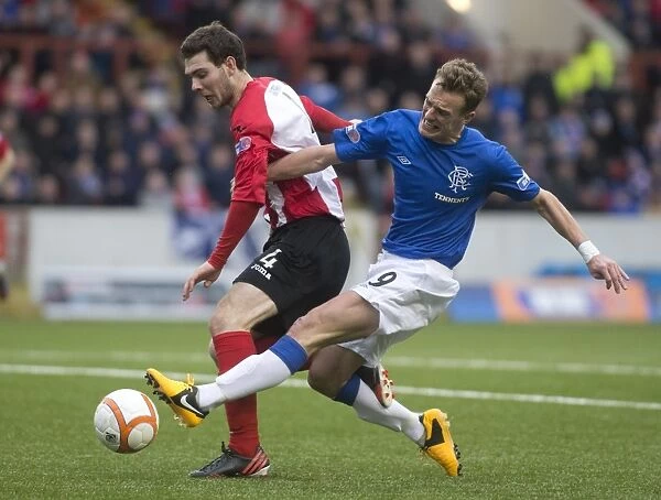 Rangers Dominance: Dean Shiels Scores in Historic 4-1 Thrashing of Clyde (Scottish Third Division)