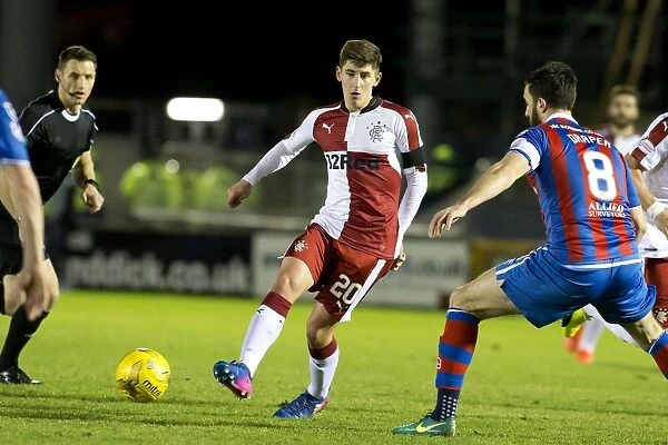 Rangers Emerson Hyndman Fights for Possession against Inverness Caledonian Thistle in the Ladbrokes Premiership