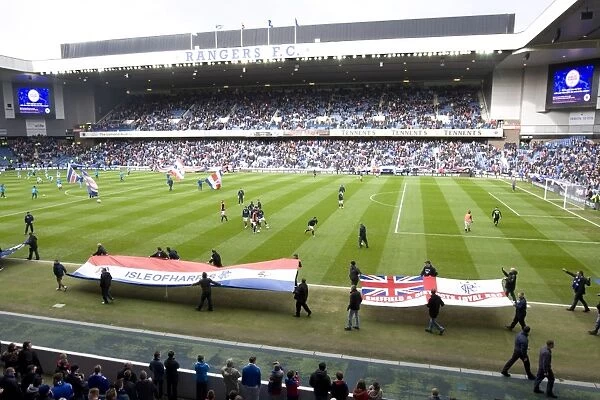 Rangers Fans Unwavering Spirit: A Passionate Parade at Ibrox Amidst Challenging Odds (1-2 v Hearts)