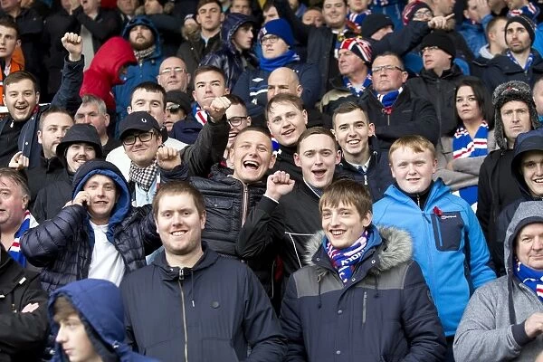 Rangers Fans Unyielding Roar: A Sea of Passion at Ross County's Global Energy Assets Arena, Ladbrokes Premiership