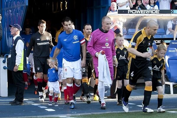 Rangers FC: Carlos Bocanegra and Mascots Celebrate Scottish League Cup Victory at Ibrox Stadium (4-0)