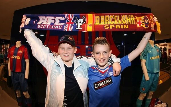 Rangers FC: Passionate Fans Scott Grant and Jordan Kelly Amidst Barcelona's Triumph at Nou Camp