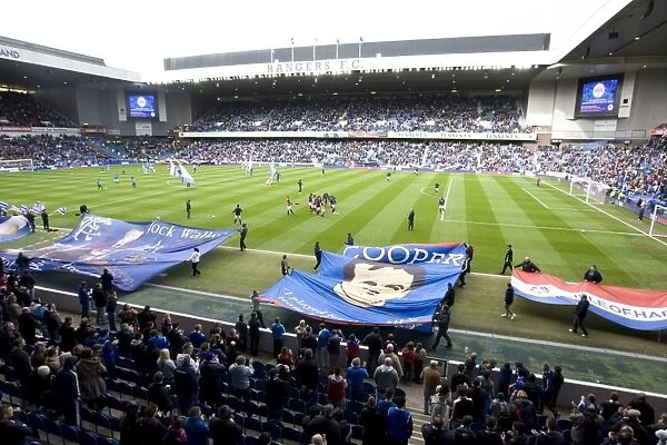Rangers FC: A Sea of Passionate Fans Uniting at Ibrox Stadium - Pre-Match Celebration